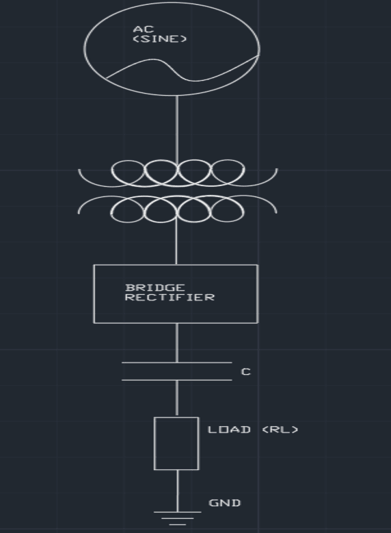 Full-Wave Bridge Rectifier (AC to DC)